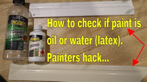 how to test if paint is oil or latex|is interior paint oil based.